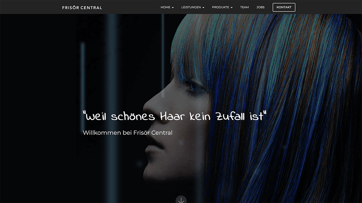 Screenshot Friseur Central