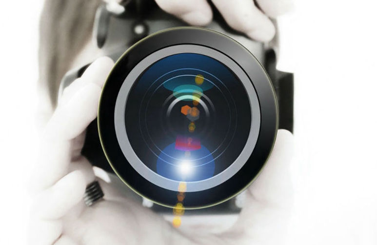 Objektivlinse von vorne